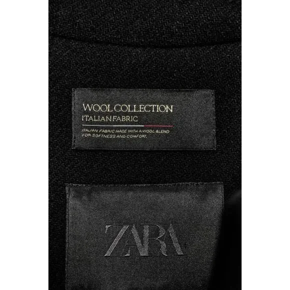 ZARA ZW COLLECTION LIMITED EDITION WOOL BLEND CAPE COAT - Picture 10 of 10
